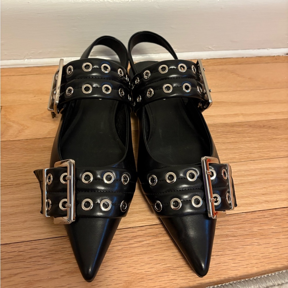 Jeffrey Campbell Lilly Studded Pointy Toe Flats